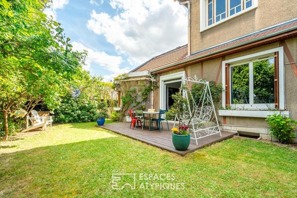 Maison d’architecte à l’esprit loft avec jardin