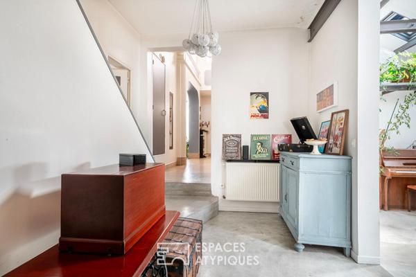 Maison d’architecte à l’esprit loft avec jardin