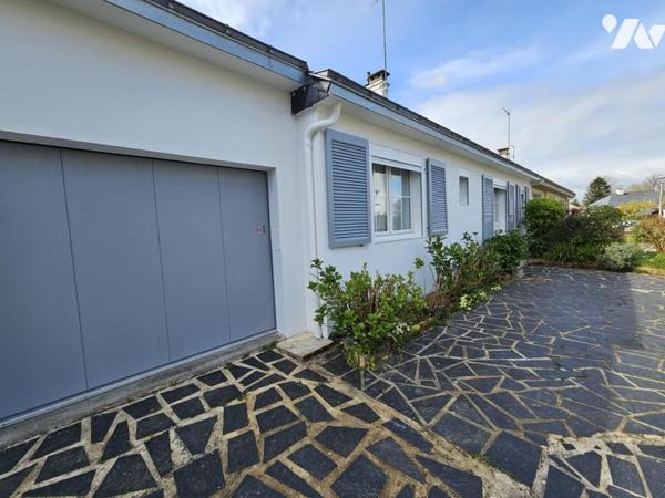 ORVAULT, maison de plain-pied, garage et parcelle de 324m²