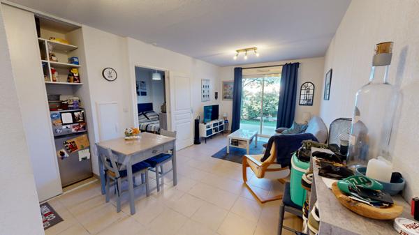 T2 sur Narbonne, vendu loué avec parking, terrasse et jardin