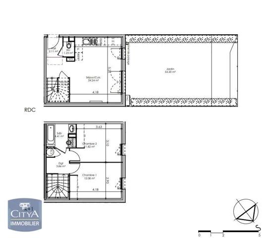 Appartement à vendre 3 pièces 60.89m²