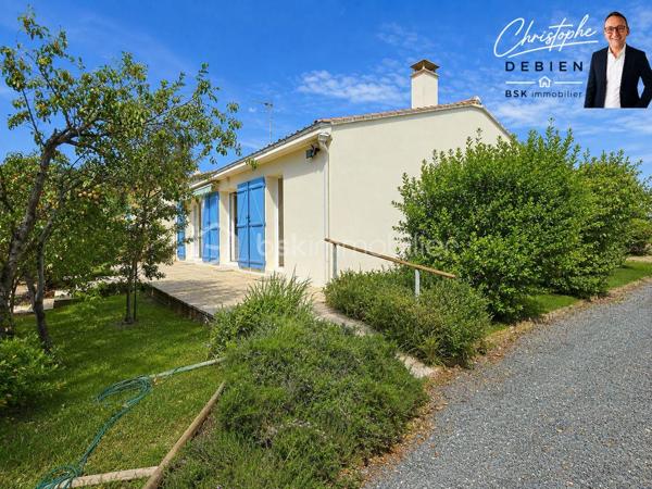 Christophe Debien – BSK Immobilier vous présente en exclusivité, à Mareuil-sur-Lay-Dissais, cette maison individuelle de plain-pied de 89 m² habitables, construite en 1976 et implantée sur une belle parcelle de 1 825 m². 

Une localisation intéressante au cœur de la Vendée, permettant de profiter d'un environnement agréable tout en restant proche des principaux pôles du secteur. Luçon se rejoint en une dizaine de minutes, La Roche-sur-Yon en environ 25 minutes, La Rochelle en 50 minutes, Cholet en moins d'une heure et Nantes en environ 1 h 10. Côté loisirs, le littoral vendéen reste facilement accessible avec les plages de La Tranche-sur-Mer à environ 35 minutes.

La maison propose un agencement fonctionnel avec une entrée avec placard, une pièce de vie d'environ 32 m², une cuisine aménagée, deux chambres dont une avec placard, une salle d'eau, des toilettes indépendantes ainsi qu'une chaufferie-buanderie. 

À l'extérieur, la parcelle de 1 825 m² offre un bel espace pour profiter du jardin et imaginer différents aménagements. Une terrasse d'environ 22 m² complète l'ensemble. 

Les dépendances constituent un véritable atout de cette propriété : garage, dépendance, cabanon et différents abris offrent de nombreuses possibilités de stockage, de bricolage ou d'aménagement selon les besoins. 

La maison nécessite aujourd'hui des travaux de rénovation, notamment une remise aux normes de l'installation électrique, un renforcement de l'isolation ainsi qu'un rafraîchissement général. Une opportunité de moderniser le bien et de le personnaliser à son goût tout en bénéficiant d'une base existante et d'un beau potentiel.

Côté équipements, le chauffage est assuré par une chaudière fioul, les menuiseries associent PVC double vitrage et bois avec survitrage, et la maison est raccordée au tout-à-l'égout. Elle dispose également de l'eau courante ainsi que d'un puits artésien. 

Un bien à découvrir pour celles et ceux qui recherchent un plain-pied à rénover et à personnaliser, avec un grand terrain et de nombreuses dépendances, tout en restant à proximité de La Roche-sur-Yon, Luçon et du littoral vendéen.

Pour en savoir plus ou organiser une visite, contactez Christophe Debien – BSK Immobilier.