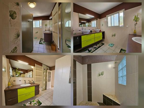 ENSEMBLE IMMOBILIER  DE PLAIN PIED 240 m² -  8 CHAMBRES - TERRAIN 5000 m² - PISCINE - GARAGES