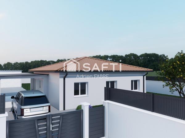 Maison de 91m² en VEFA  clé en main sous décennale  avec frais de notaire réduits à seulement 30 minutes de Toulouse.
