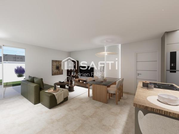 Maison de 91m² en VEFA  clé en main sous décennale  avec frais de notaire réduits à seulement 30 minutes de Toulouse.