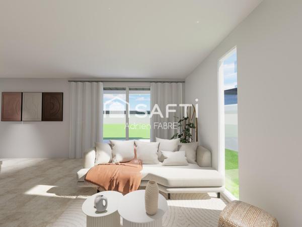 Maison de 91m² en VEFA  clé en main sous décennale  avec frais de notaire réduits à seulement 30 minutes de Toulouse.