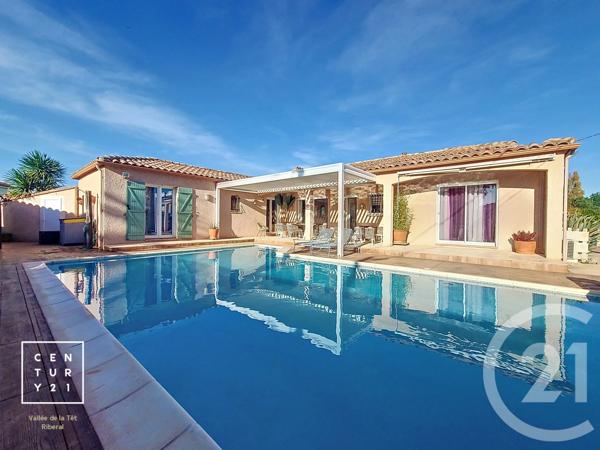 Maison à vendre  6 pièces - 135 m 2   LATOUR BAS ELNE  - 66