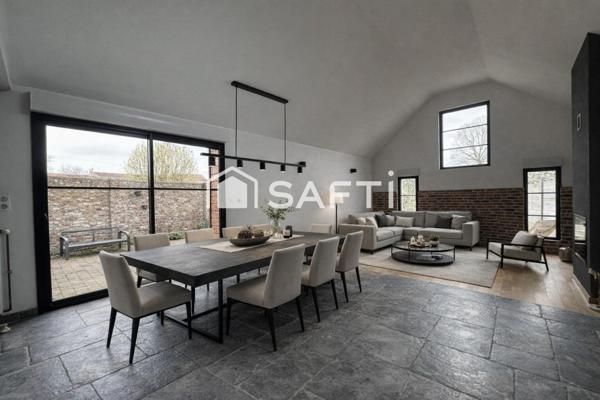 commune de Carvin , ancienne longére entièrement réhabilitée  surface utile d’environ 180 mètres carrés , sur parcelle d’environ 540 mètres carrés