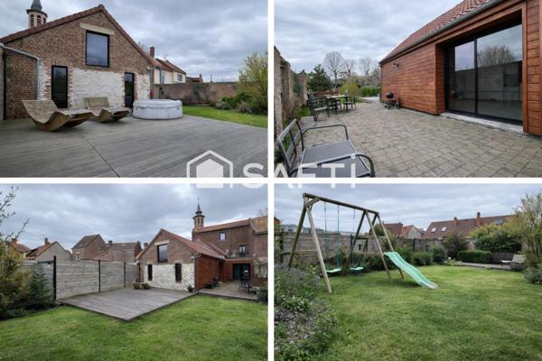 commune de Carvin , ancienne longére entièrement réhabilitée  surface utile d’environ 180 mètres carrés , sur parcelle d’environ 540 mètres carrés