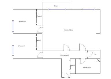 Appartement T3 avec balcon et cave – Centre-ville de Bollène