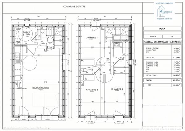 Maison à vendre 4 pièces 83 m² Vitré