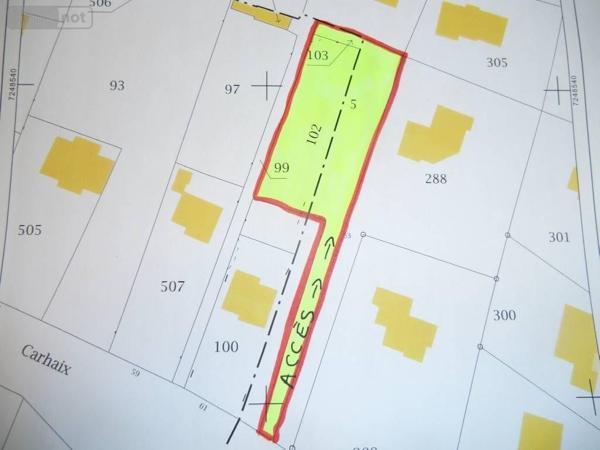 Terrain à Batir à vendre à Pleyben dans le Finistère (29190), ref : 1903