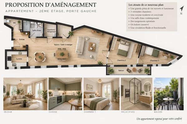 Vente                                                      Appartement
                        
                     3 pièces                      53 m2                     à Paris 5