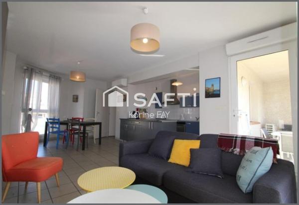 Appartement 3 pièces dont 2 chambres  - Terrasse de 10M2 avec vue sur les Albères -66140 Canet Plage