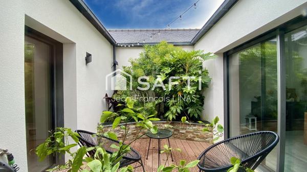 Maison d'architecte de plain-pied à 3mn du centre ville et 15mn de Vannes