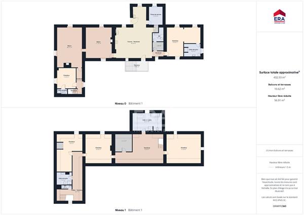 Mas La Salvetat Peyrales 6 pièce(s) 400 m2