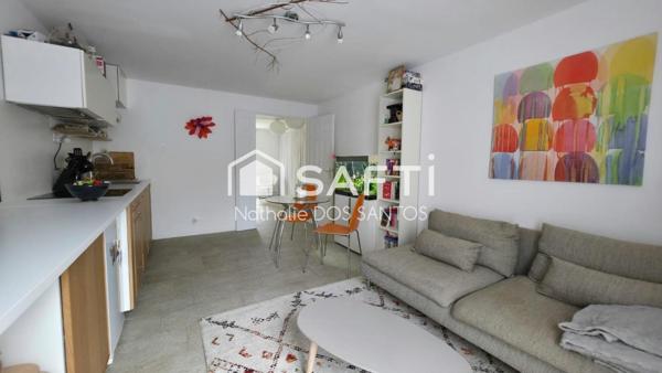 Charmant Studio avec espace chambre et jardin de 64m²