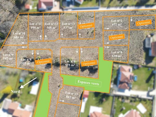 Vente Terrain 520 m2 à La Tour-du-Pin
