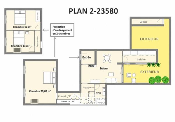 Achat Appartement 2 pièces Bordeaux 1 chambre