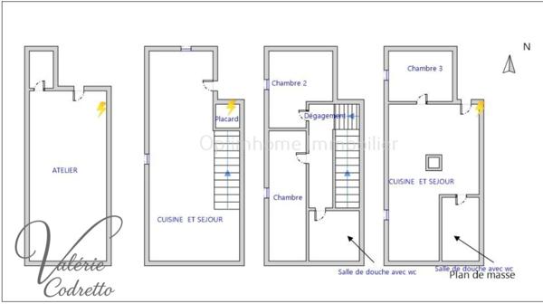 SOLLIES-TOUCAS (83210) – MAISON DE VILLAGE – T3 SPACIEUX + LOGEMENT INDÉPENDANT +  ESPACE BUREAU – CENTRE DU VILLAGE 83210