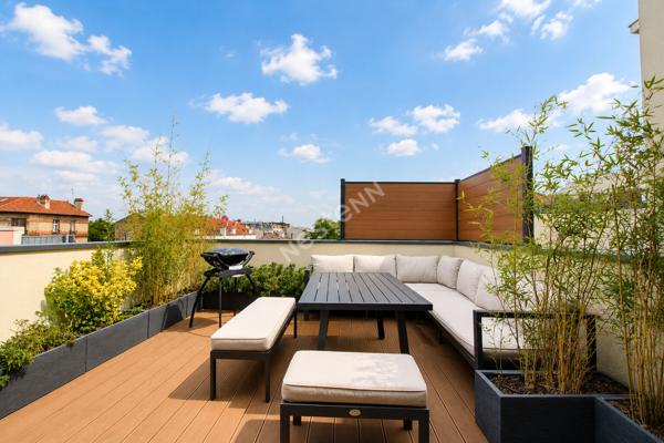 Superbe triplex familial rénové avec terrasse et vue Tour Eiffel - Suresnes Carnot