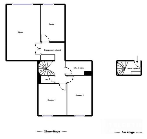 NANTES, QUARTIER GRENERAIE / RÉSIDENCE ARBORÉE | Appartement 3P (62.84m²)