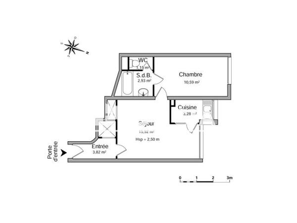 Location Appartement 2 pièces 37.7 m² - 69/71 RUE SAINT SUFFREN Marseille 13006