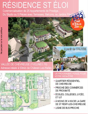 PROGRAMME NEUF Appartement CHEVREUSE 1 pièce(s) 27.49 m2