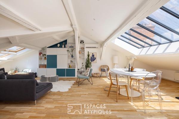 Le charme réinventé d’un dernier étage haussmannien