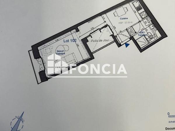 Location Studio 26.2 m² - 3 RUE DRAPERIE SAINT FIRMIN Montpellier 34000