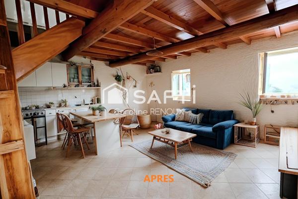 Appartement T3 avec un palier extérieur et une cave