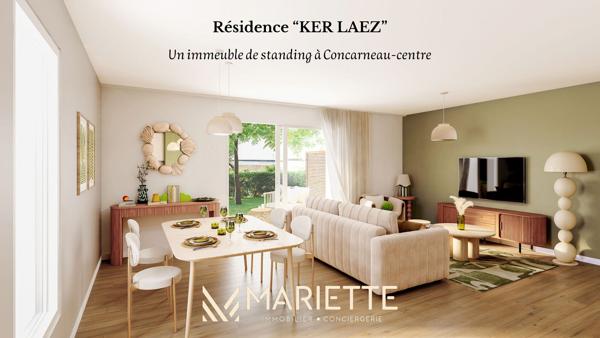 "KERLAEZ-15" Centre -ville - Type 4 de 82.05 m² , Concarneau
