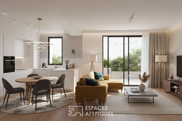 Appartement contemporain avec vue cathédrale