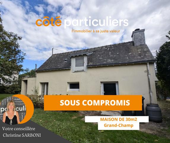 Vente Maison28 m² - 2 Pièces - GRAND CHAMP (56390)