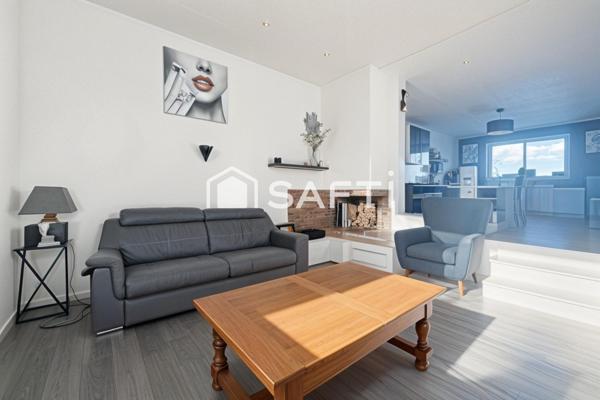 Maison individuelle familiale avec un grand jardin