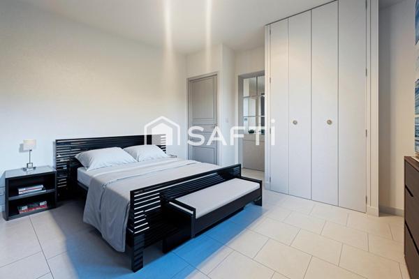 Maison individuelle familiale avec un grand jardin