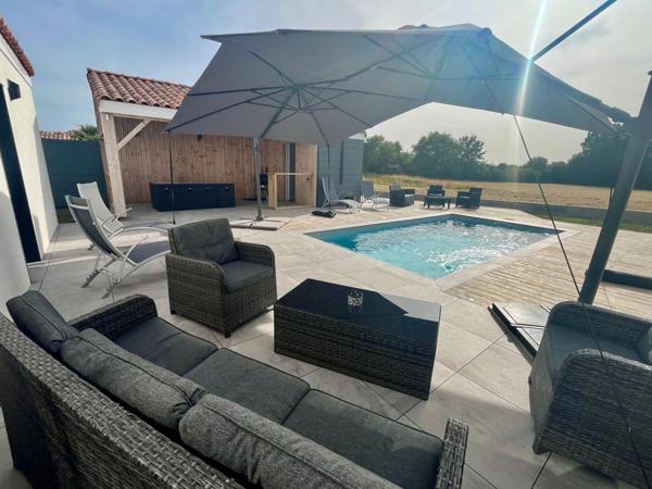 L'AIGUILLON SUR VIE (85220) 10 MIN DES PLAGES VILLA 2022 GRAND STANDING AVEC PISCINE ET ANNEXES SUR 750M²