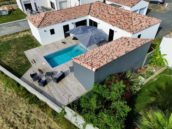 L'AIGUILLON SUR VIE (85220) 10 MIN DES PLAGES VILLA 2022 GRAND STANDING AVEC PISCINE ET ANNEXES SUR 750M²