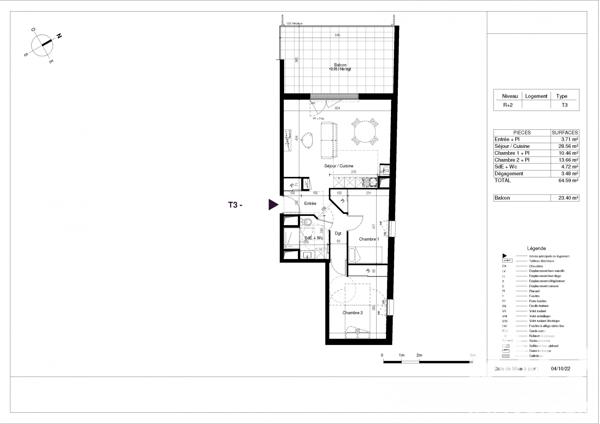 Appartement à vendre 3 pièces 64,59 m² La Rochelle