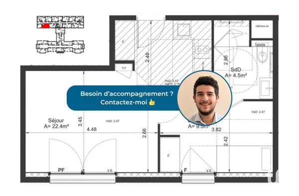 Appartement à vendre 1 pièce 36 m² Clermont-Ferrand