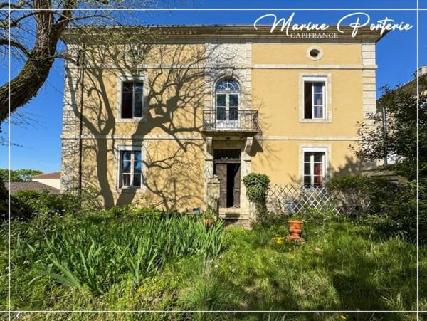 Maison de maître à révéler au cœur de Jegun – charme, volumes et cachet exceptionnel