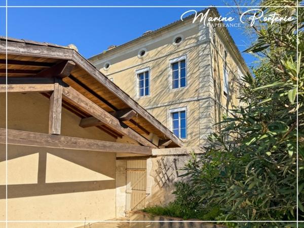 Maison de maître à révéler au cœur de Jegun – charme, volumes et cachet exceptionnel