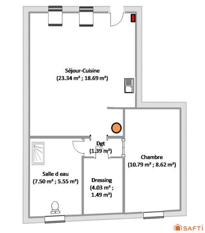 Appartement T2 -  36 M2 -  Terrasse.