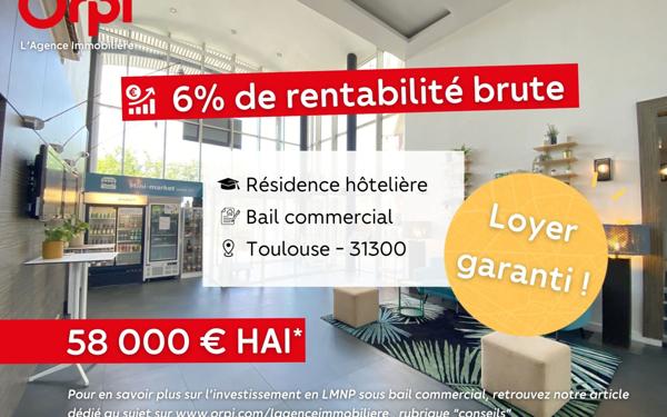 Appartement à vendre    1 pièce •  Toulouse
