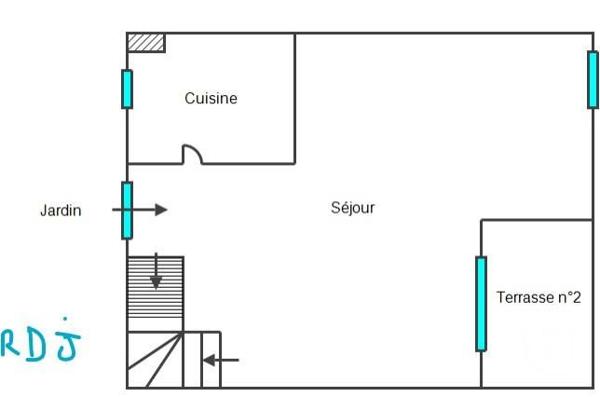 Maison à vendre  3 pièces - 80 m2 VENCE - 06