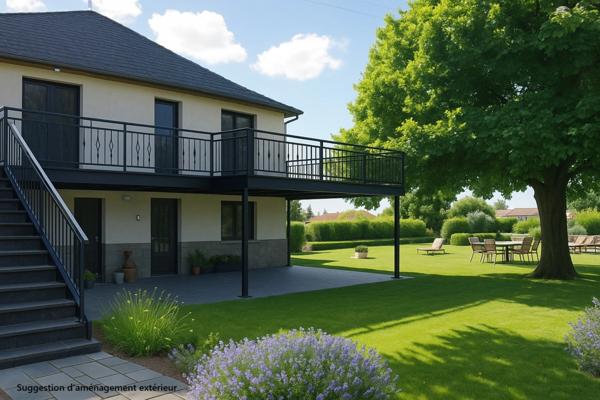 Maison au calme à vendre 7 pièces sur belle surface de terrain