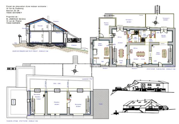 Maison Gevigney Et Mercey 4 pièce(s) 170 m2