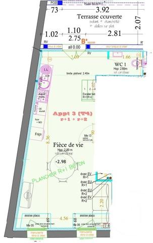 Appartement Duplex à vendre  4 pièces - 79,57 m2 MONTAUBAN - 82