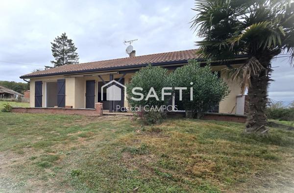 Maison plein pied dans un cadre paisible et calme