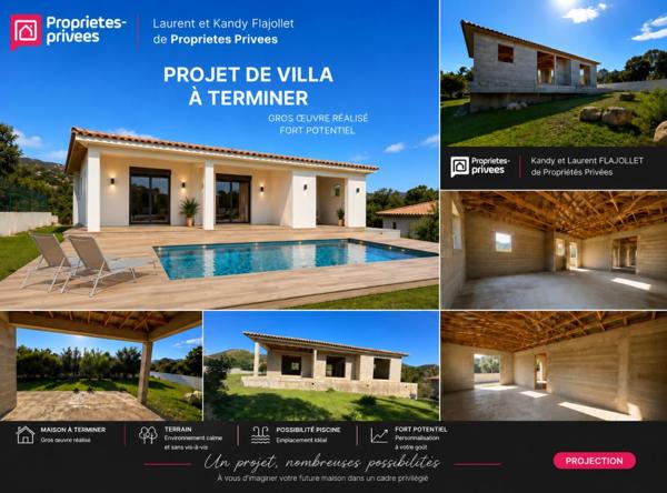 Maison à achever  - En état d'hors d'eau - 20144 STE LUCIE DE PORTO-VECCHIO - CORSE DU SUD - FRANCE